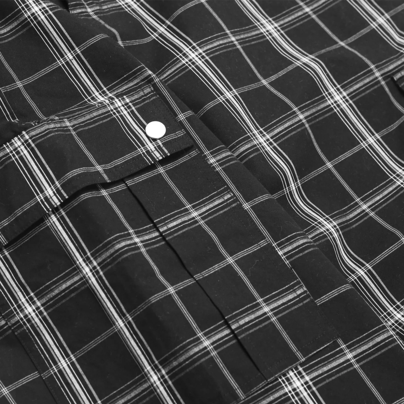 Yardsale  - Plaid Cargo Pants - Black