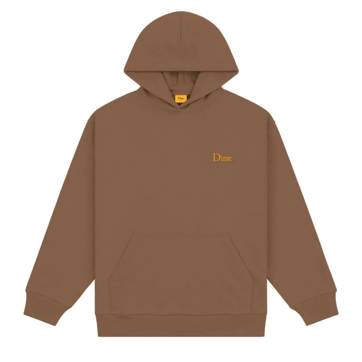 Dime - Classic Small Logo Hoodie - Brown
