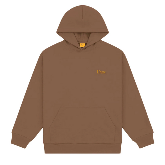 Dime - Classic Small Logo Hoodie - Brown