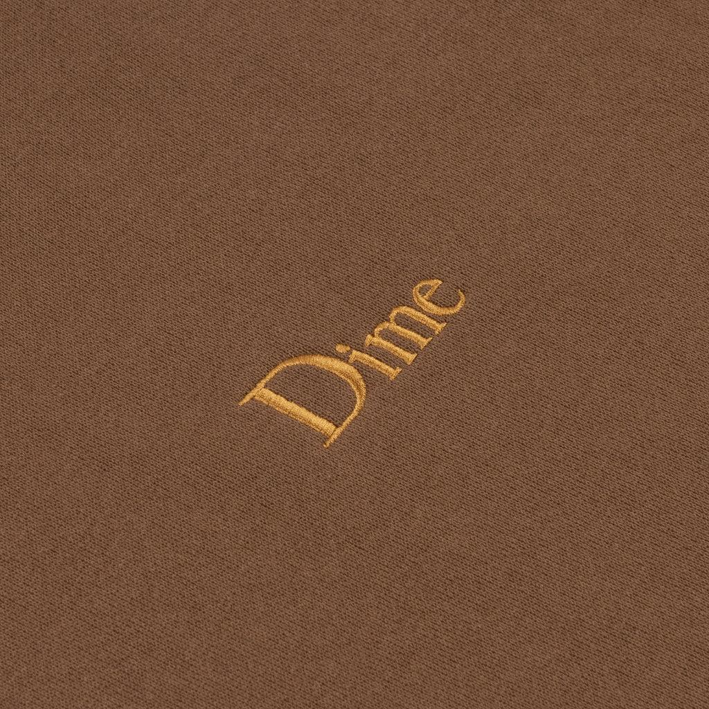 Dime - Classic Small Logo Hoodie - Brown
