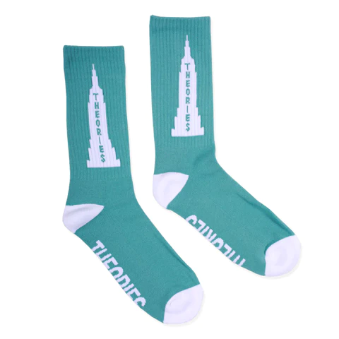 Theories - Empire Crew Socks - Seafoam