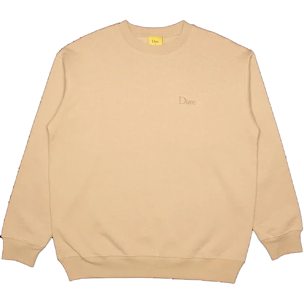 Dime - Classic Small Logo CrewNeck - Tan