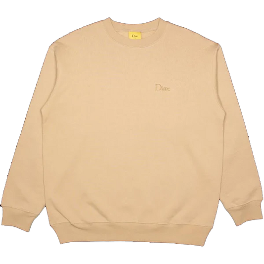 Dime - Classic Small Logo CrewNeck - Tan