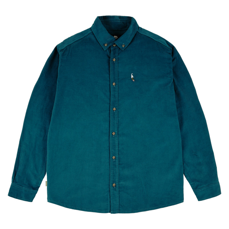 Magenta Skateboards - PWS - Corduroy Button Up Shirt - Petrol Blue