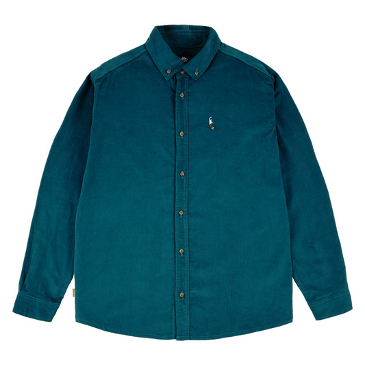 Magenta Skateboards - PWS - Corduroy Button Up Shirt - Petrol Blue