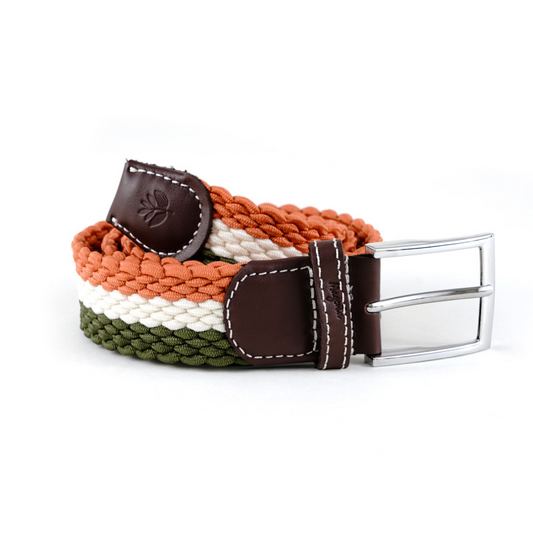 Magenta Skateboards - Tri Braided Belt - Khaki/Natural/Rust