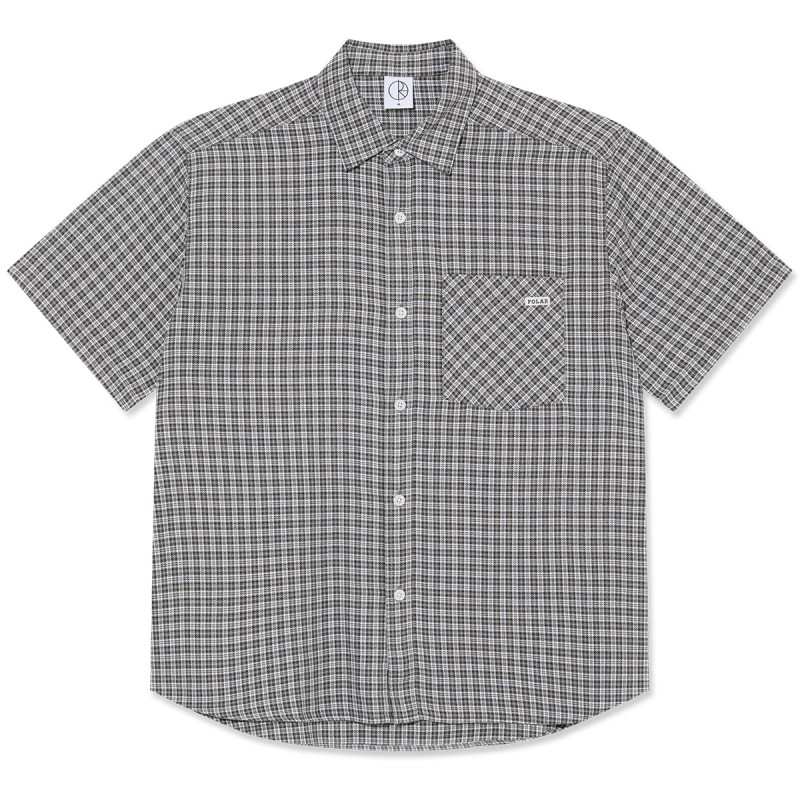Polar Skate Co - Mitchell Flannel Shirt - Grey / Black