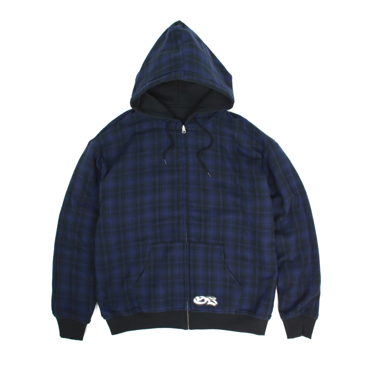 Yardsale - Reversible Zip Hoodie - Black / Indigo Flannel